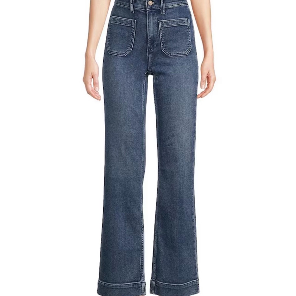 Fajerty High-Rise Straight Leg Women's Jeans in Light Blue 26 - Picture 2 of 9